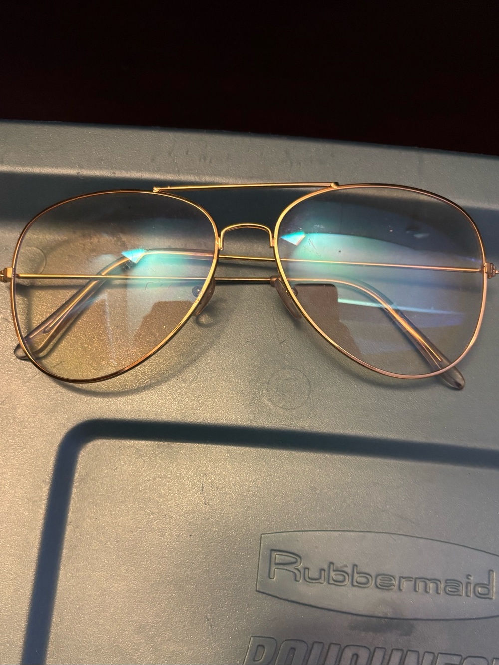Gold Frame Aviator Blue Light Glasses